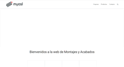 Desktop Screenshot of montajesyacabados.com